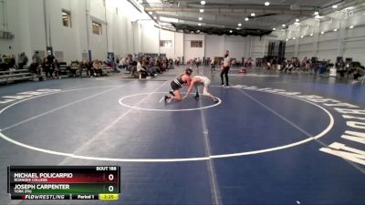 133 lbs Cons. Round 4 - Joseph Carpenter, York (PA) vs Michael Policarpio, Roanoke College