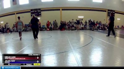 120 lbs Cons. Round 5 - Hruai Lian, Perry Meridian Wrestling Club vs Jalen May, Indiana