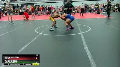 100 lbs Round 8 (10 Team) - Tyheime Bell, Terps Xpress MS vs Kelly Sullivan, GPS