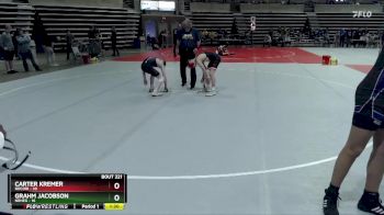 115 lbs Quarterfinal - Carter Kremer, Rocori vs Grahm Jacobson, NRHEG
