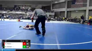 55 lbs Semis & 1st Wrestleback (8 Team) - Madden Peters, Wabasso vs Bryer Graham, HLWW