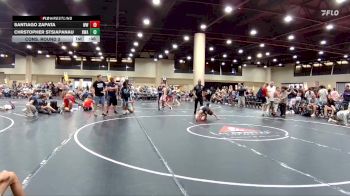 90 lbs Cons. Round 3 - Santiago Zapata, Woodland Wrestling vs Chrstopher Stsiapanau, Roundtree Wrestling Academy