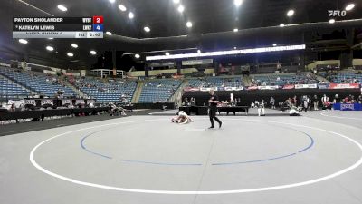 180 lbs Cons. Round 3 - Katelyn Lewis, Lindsey Wilson vs Payton Sholander, Wayland Baptist