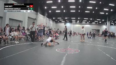 56 lbs Round 5 (8 Team) - Liam Gatt, Backyard Brawlers Gold vs Sebastian Castillo, Takedown Elite