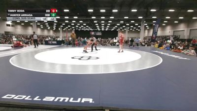 138 lbs Cons. Sub-semis - Hunter Arriaga, Flathead High School Wrestling vs Timmy Boda, Brevard FCA Wrestling