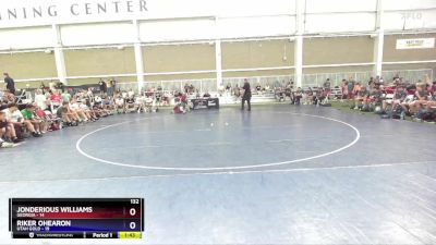 132 lbs Placement Matches (8 Team) - Jonderious Williams, Georgia vs Riker Ohearon, Utah Gold