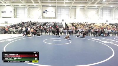 47 lbs Quarterfinal - Max Robinson, Anarchy Wrestling Club vs Vincent Carriere, Gowaa Wrestling