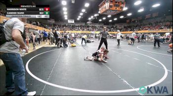 49 lbs Quarterfinal - Harrison White, Murray County Takedown Club vs Camden Ward, Weatherford Youth Wrestling