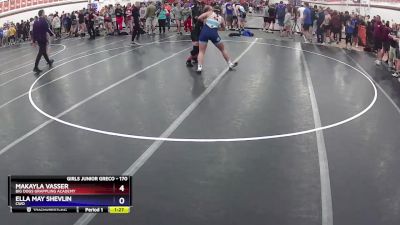 170 lbs Round 1 - Makayla Vasser, Big Dogs Grappling Academy vs Ella May Shevlin, CWO