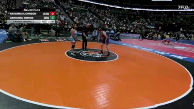 G190-5A Champ. Round 1 - Abrianna Torrez, Greeley West Girls vs Savannah Johnson, Littleton High School Girls