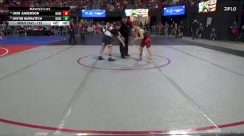 113 lbs Cons. Round 2 - Odin Anderson, Moses Lake Wrestling Club vs Justin Huravitch, Chinook Wrestling Club
