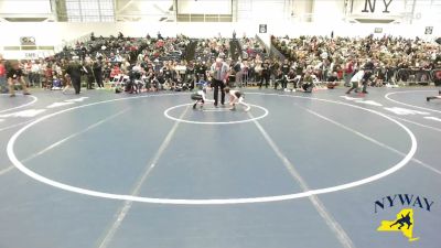 63 lbs Champ. Round 1 - Levi Evans, Moravia Youth Wrestling vs Apaulo Doldo, Warrior Warehouse Wrestling