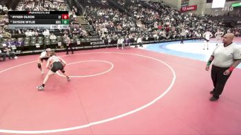 5A 165 lbs Semifinal - Ryker Olson, Spanish Fork vs Tayson Wylie, Box Elder