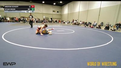 125 lbs Quarterfinal - Weston Schopf, Cajun Cowboys 14U vs Nyjah Wood, Mat Warriors 14U