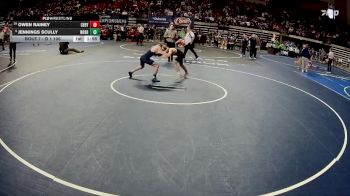 D 1 106 lbs Champ. Round 1 - Jennings Scully, Northshore vs Owen Rainey, C.E. Byrd