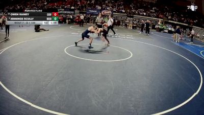 D 1 106 lbs Champ. Round 1 - Jennings Scully, Northshore vs Owen Rainey, C.E. Byrd