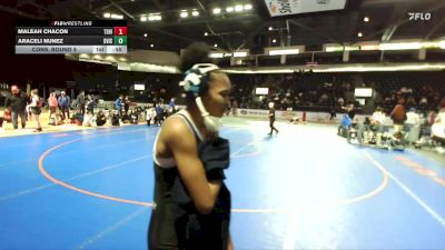 Girls 120 lbs Cons. Round 4 - Araceli Nunez, Davis (Girls) vs Maleah Chacon, Tenino (Girls)