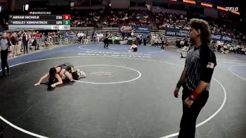 D 3 144 lbs 5th Place Match - Abram Nichols, St. Mary`s vs Wesley Kirkpatrick, Church Point