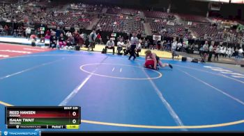 5A 182 lbs Quarterfinal - Isaiah Twait, Meridian vs Reed Hansen, Madison