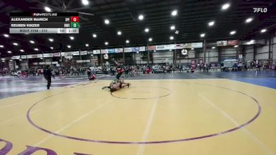 215 lbs Quarterfinal - Alexander Marich, Spearfish vs Reuben Kinzer, Broadus Wrestling Club