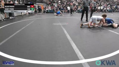 85 lbs Rr Rnd 1 - Allie Faulk, Choctaw Ironman Youth Wrestling vs Xoey Ford, Team Guthrie Wrestling