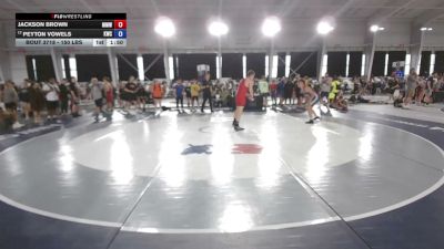 150 lbs Cons. Rd Of 32 - Jackson Brown, Mid Mitten Wrestling vs Peyton Vowels, Knights Wrestling Club