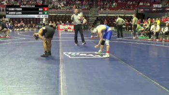 3A-126 lbs Champ. Round 1 - Coby Fiser, Bondurant-Farrar vs Aiden Lara, Denison-Schleswig