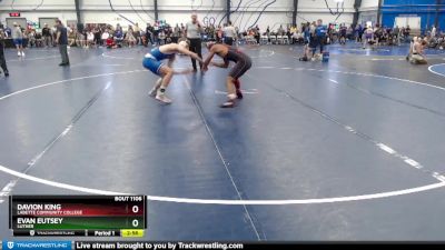 Elite 157 lbs Cons. Round 2 - Evan Eutsey, Luther vs Davion King, Labette Community College