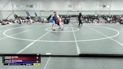 157 lbs 4th Wrestleback (16 Team) - Logan Glynn, Nebraska vs Aydan Ducharme, California Red