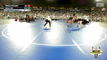 G6A-235 lbs 1st Place Match - Brielle Williams, LAWTON (Girls) vs Malia Tini, WESTMOORE (Girls)