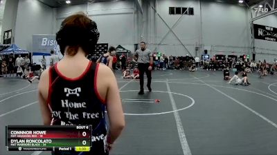 92 lbs Round 3 (4 Team) - Dylan Roncolato, Mat Warriors Black vs Connnor Howe, Mat Assassins Red