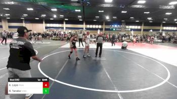 116 lbs Round Of 32 - Kaiden Lepe, Pounders WC vs Raidyn Tanaka, Yuma Grit