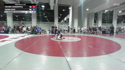 Champ. Round 1 - Hayden Vanderpool, Pioneer Grappling Academy vs Naomi Kofe, Sanderson Wrestling Academy