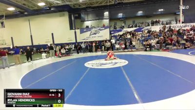 165 lbs Cons. Round 1 - Giovanni Diaz, North Central College vs Rylan Hendricks, Wabash