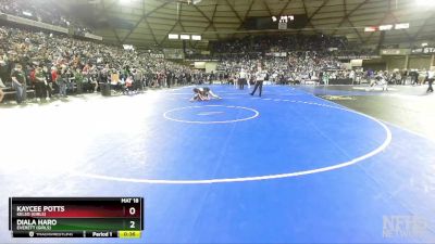 Girls 3A/4A 125 Cons. Round 3 - Diala Haro, Everett (Girls) vs Kaycee Potts, Kelso (Girls)