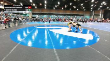 125 lbs Cons. Round 5 - Corina Mader, Live Oak vs Aubriana L McDonnell, Gregori