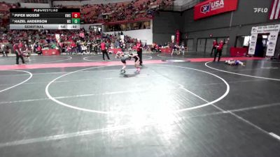 65 lbs Semifinal - Hazel Anderson, West Salem/Bangor vs Piper Moser, Kaukauna Wrestling Club