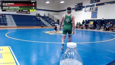 133 lbs Round 2 (6 Team) - AJ Almanza, Barton vs Simon Cervantes, Big Bend Community College