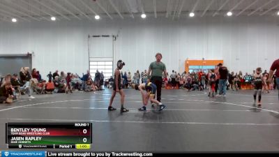 66 lbs Round 1 - Jasen Rapley, Dixie Hornets vs Bentley Young, Team Bear Wrestling Club