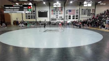 125 lbs Semifinal - Kiely Domyancich, LaSalle (L.-Peru) vs Anastasia Dewey, Minooka