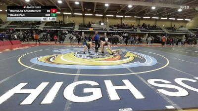 157 lbs Consi Of 16 #2 - Nicholas Andruchow, West Warwick vs Kaleo Pan, Barrington