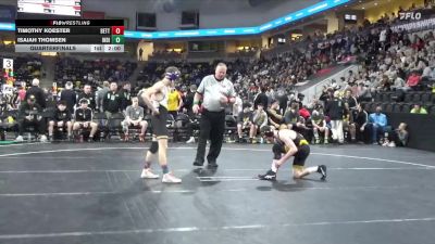 132 lbs Quarterfinal - Isaiah Thomsen, Indianola vs Timothy Koester, Bettendorf