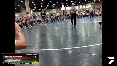 126 lbs Placement (4 Team) - Jackson Vaughn, Alabama Elite Gold vs Braiden Marengo, BRAWL Silver