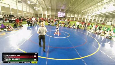 65 lbs Finals (2 Team) - Trinity Sanchez, Idaho vs Sawyer Shelton, Team Wyoming