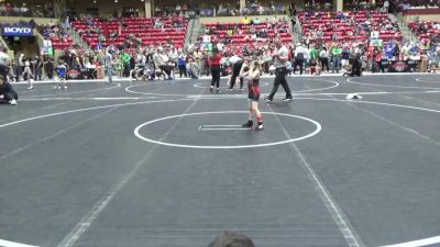 49 lbs Cons. Round 3 - Annalise Patterson, Duran Elite vs Kyden McElroy, Garden City Wrestling Club