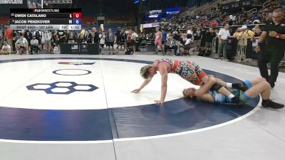 157 lbs Champ. Rd Of 32 - Owen Catalano, Illinois vs Jacob Penzkover, Wisconsin