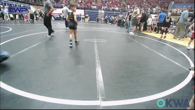 55 lbs Round Of 16 - Rhett Villines, Weatherford Youth Wrestling vs Brian Fischer, Independent