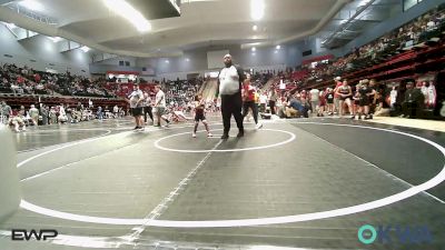 46 lbs Consi Of 16 #1 - Maverick Meyer, Skiatook Youth Wrestling vs Zoday Bearpaw, Warhorse Wrestling Club