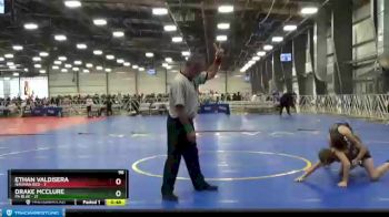 96 lbs Round 5 (6 Team) - Ethan Valdisera, Nauman Red vs Drake McClure, PA Blue