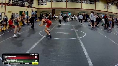 110 lbs Cons. Semi - Finn Mattes, GPS vs Malec Ksebe, McDonald Wrestling Academy